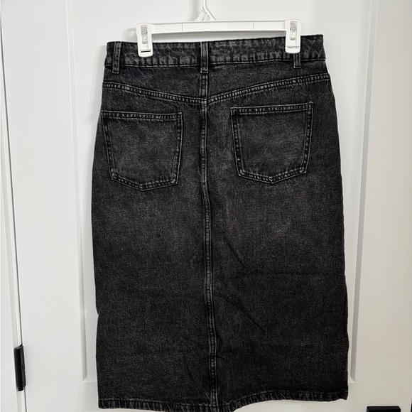 Charcoal Denim Skirt - Picture 3 of 4